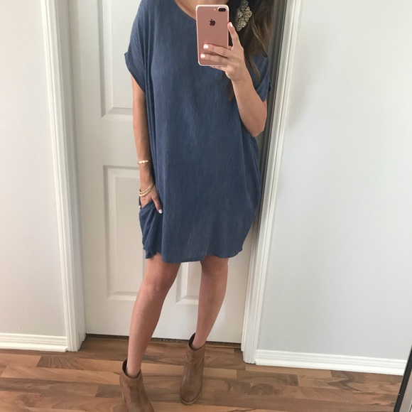 LAST • Vacay Ready Blue Tunic Dress - Picture 5 of 6